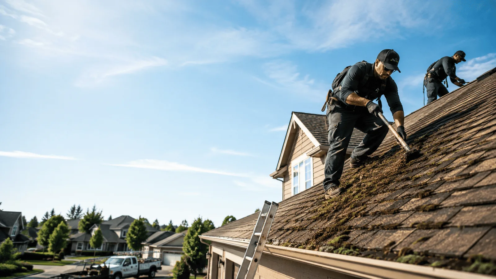 Roof Moss Removal in Carol Stream, IL near me